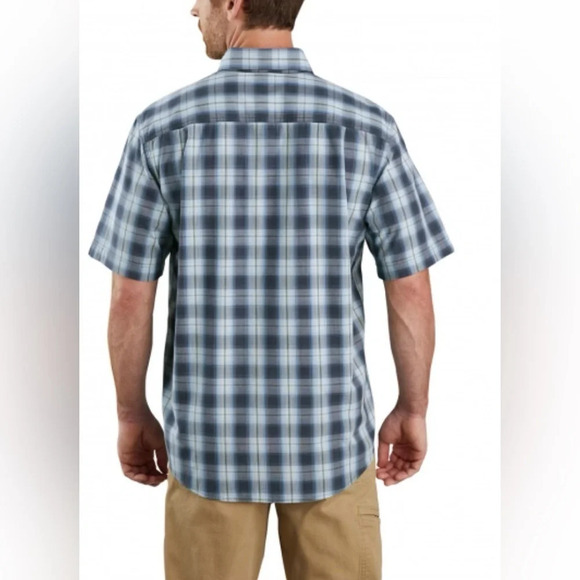 CARHARTT ORIGINAL FIT SHORT SLEEVE PLAID SHIRT, Size L, Very Good Condition - Picture 2 of 7